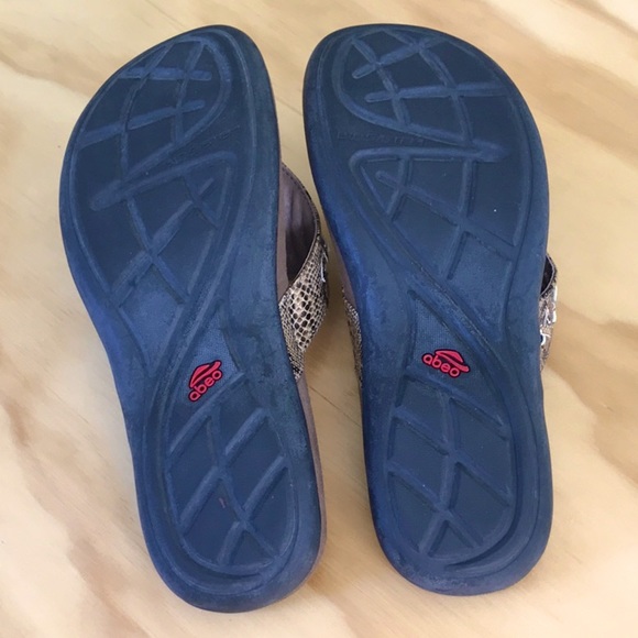 ABEO Sandals Sunrise Snake Print Size 9 Like New - Picture 13 of 16